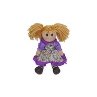 Handrová bábika dievča fialová 25cm
